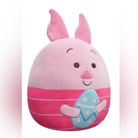 Disney Piglet Squishmallows Holding Easter Egg 10” Like New - Picture 1 of 2